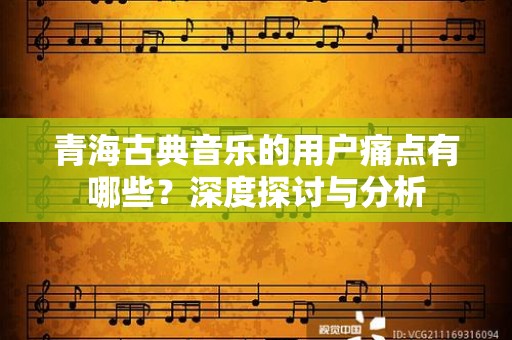 青海古典音乐的用户痛点有哪些？深度探讨与分析