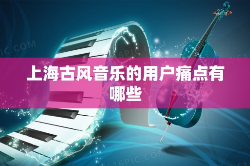 上海古风音乐的用户痛点有哪些
