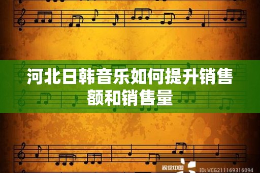 河北日韩音乐如何提升销售额和销售量