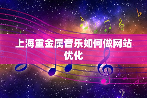上海重金属音乐如何做网站优化