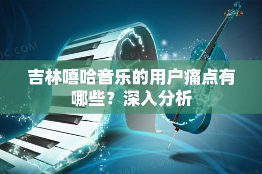 吉林嘻哈音乐的用户痛点有哪些？深入分析