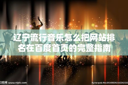 辽宁流行音乐怎么把网站排名在百度首页的完整指南