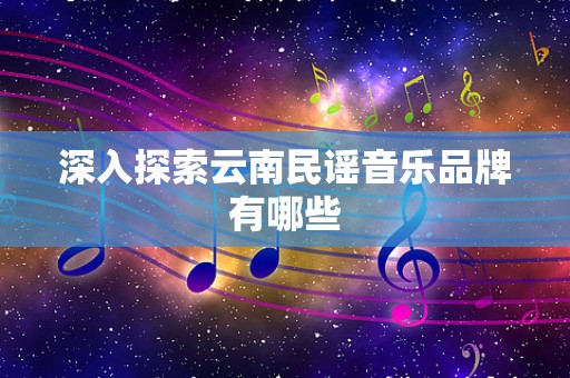 深入探索云南民谣音乐品牌有哪些