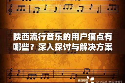 陕西流行音乐的用户痛点有哪些？深入探讨与解决方案