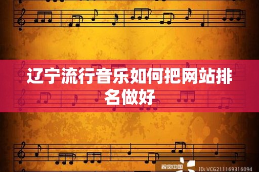 辽宁流行音乐如何把网站排名做好