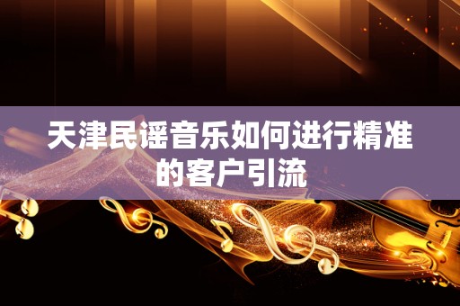 天津民谣音乐如何进行精准的客户引流