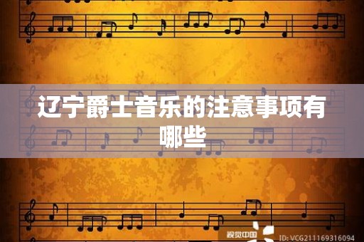 辽宁爵士音乐的注意事项有哪些